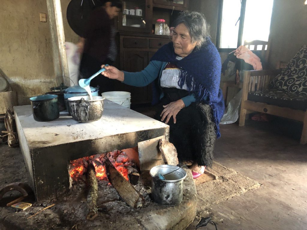 Le donne di Pozuelos a casa